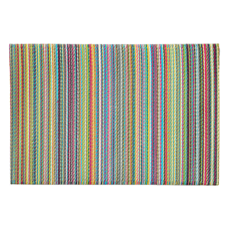Cancun Candy Outdoor Doormat – 24" x 36" Non-Slip, Recycled Plastic by Fab Habitat