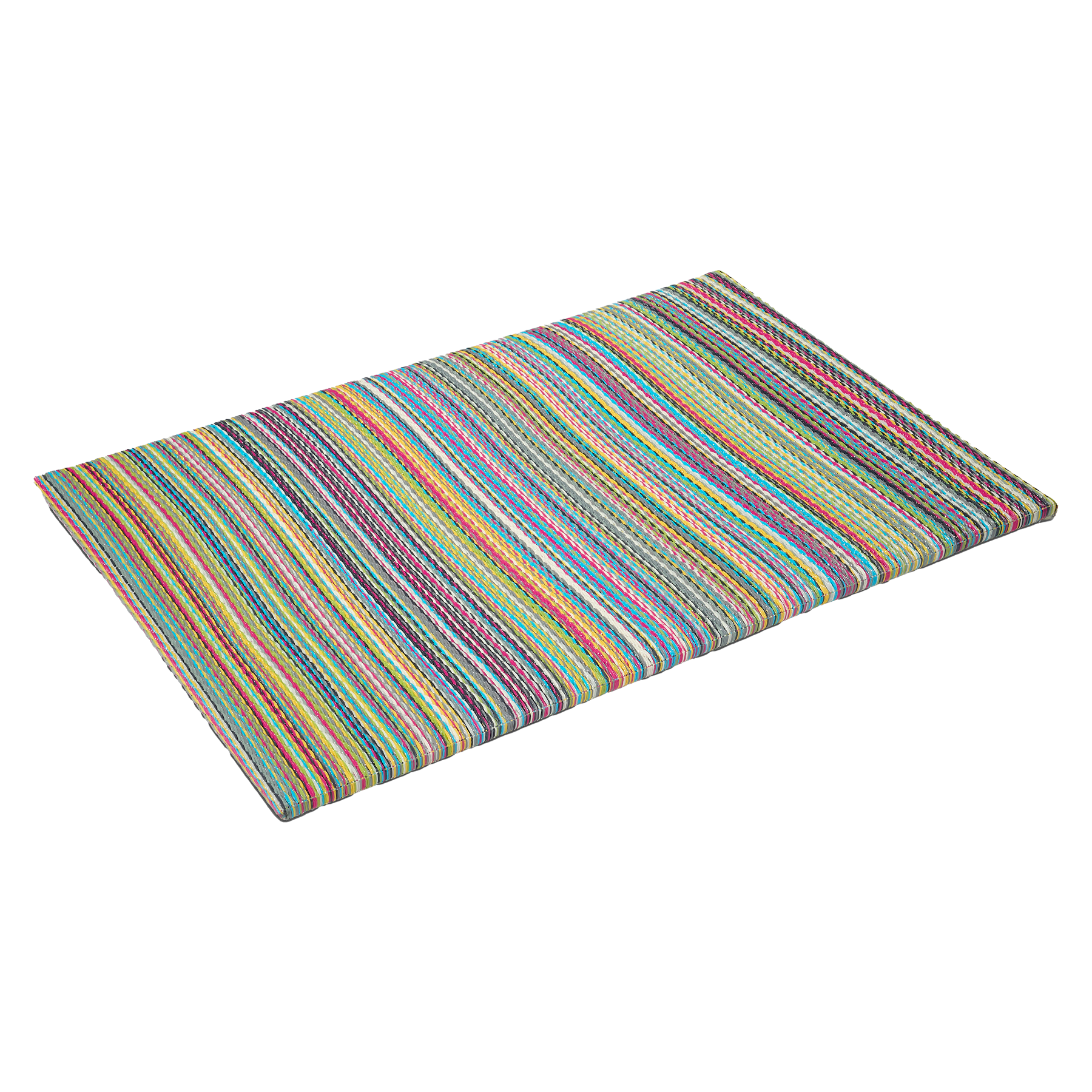 Cancun Candy Outdoor Doormat – 24" x 36" Non-Slip, Recycled Plastic by Fab Habitat