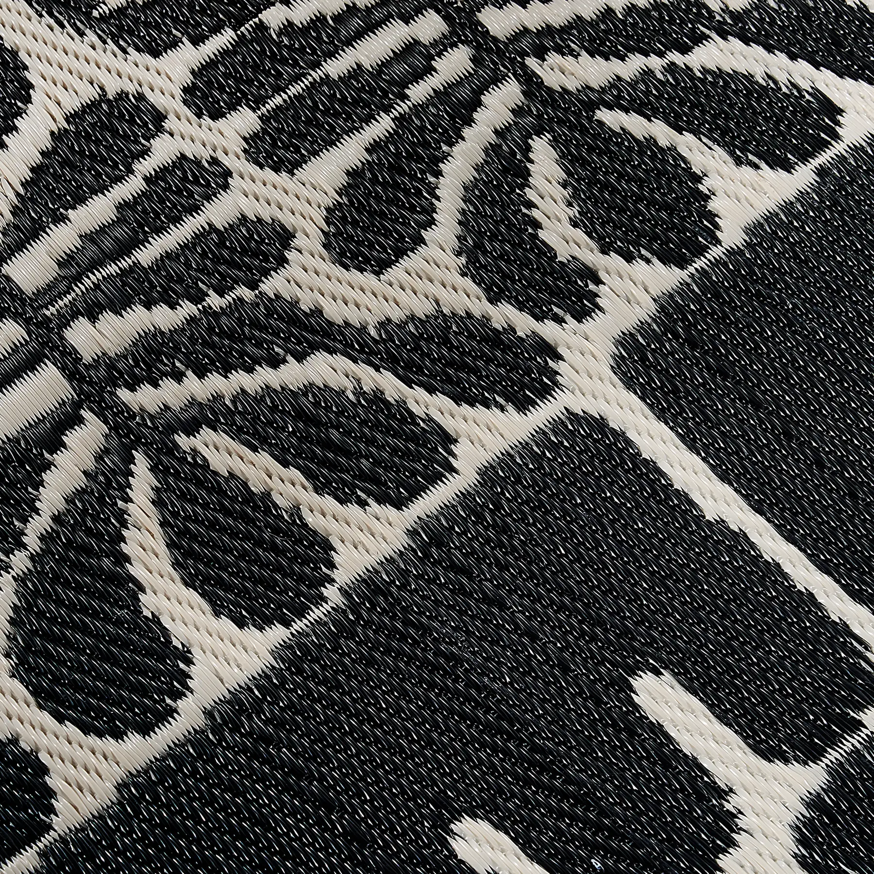 Serowe Black Outdoor Doormat – 24" x 36" Non-Slip, Recycled Plastic by Fab Habitat