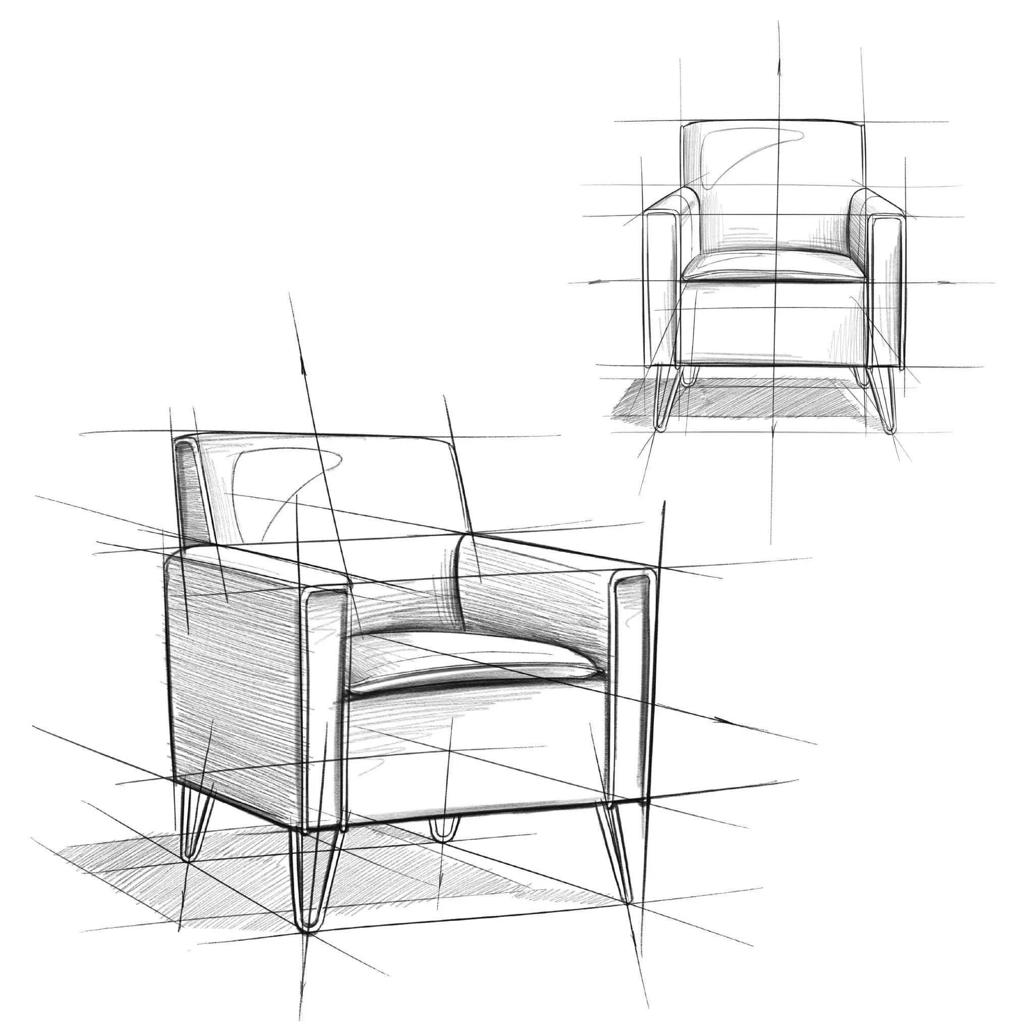 Warren - Accent Chair With Hairpin Legs by HouseOfZazla