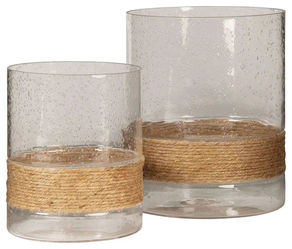 Eudocia - Candle Holder Set (Set of 2) - Clear by Unique Piece Furniture