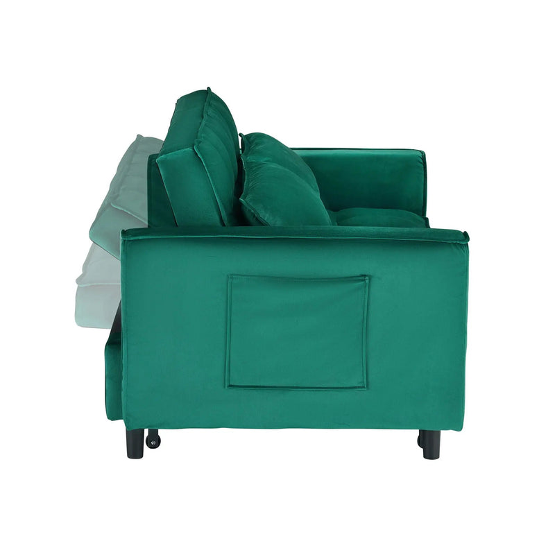 Sofa Bed With Pockets, 3 In 1 Convertible For Living Room by HouseOfZazla