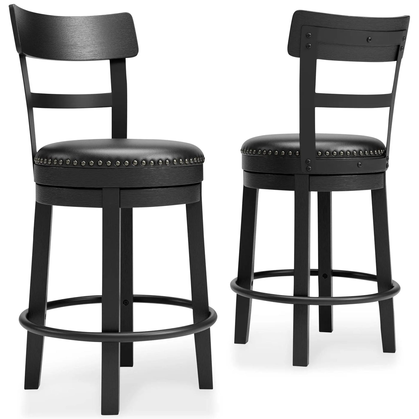 Valebeck - Full Back Swivel Stool by Unique Piece Furniture