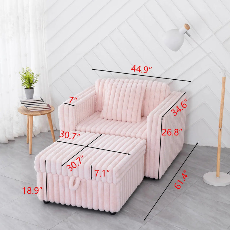 44.9" Soft Modular Sofa Single by HouseOfZazla