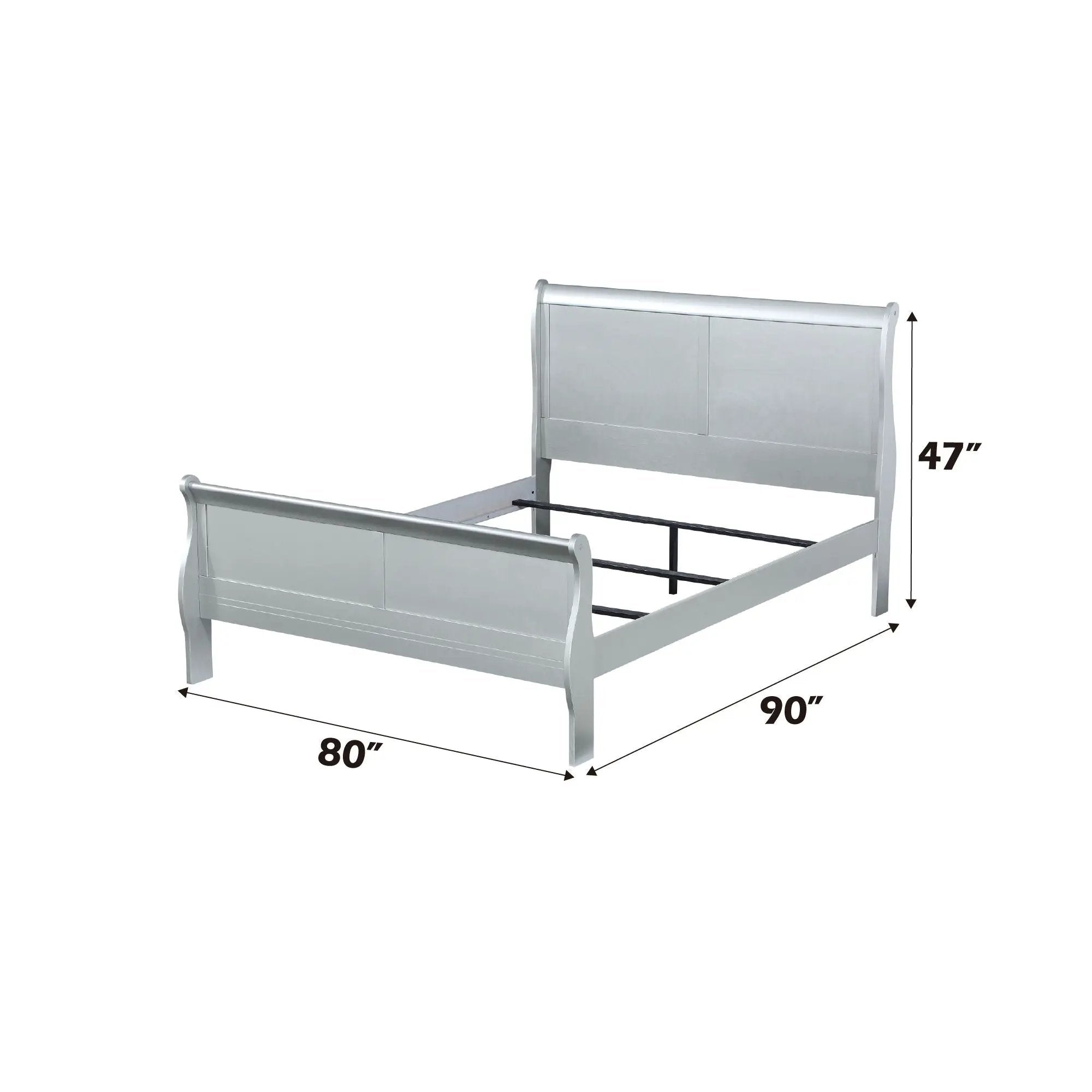 Louis Philippe - Sleigh Style Bed by Unique Piece Furniture