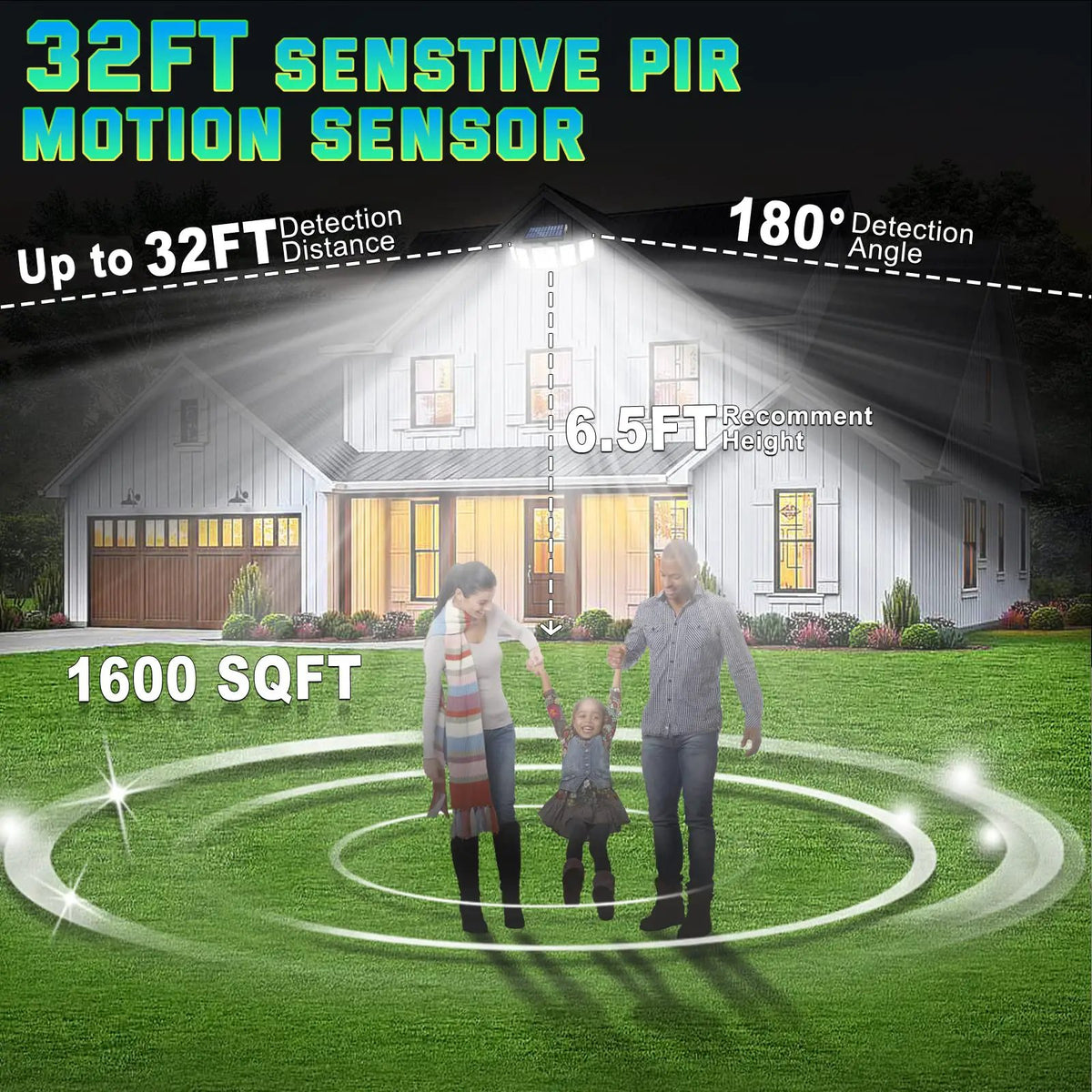 250W Solar Lights Outdoor Waterproof Flood Security Motion Sensor - 496 LEDs 3000 Lumens 360° Illumination- 2Pack by Outdoor Solar Outlet