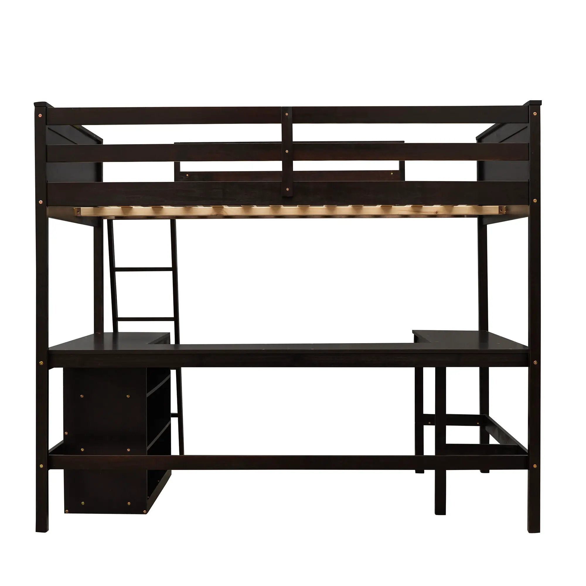 Loft Bed With Shelves With Desk