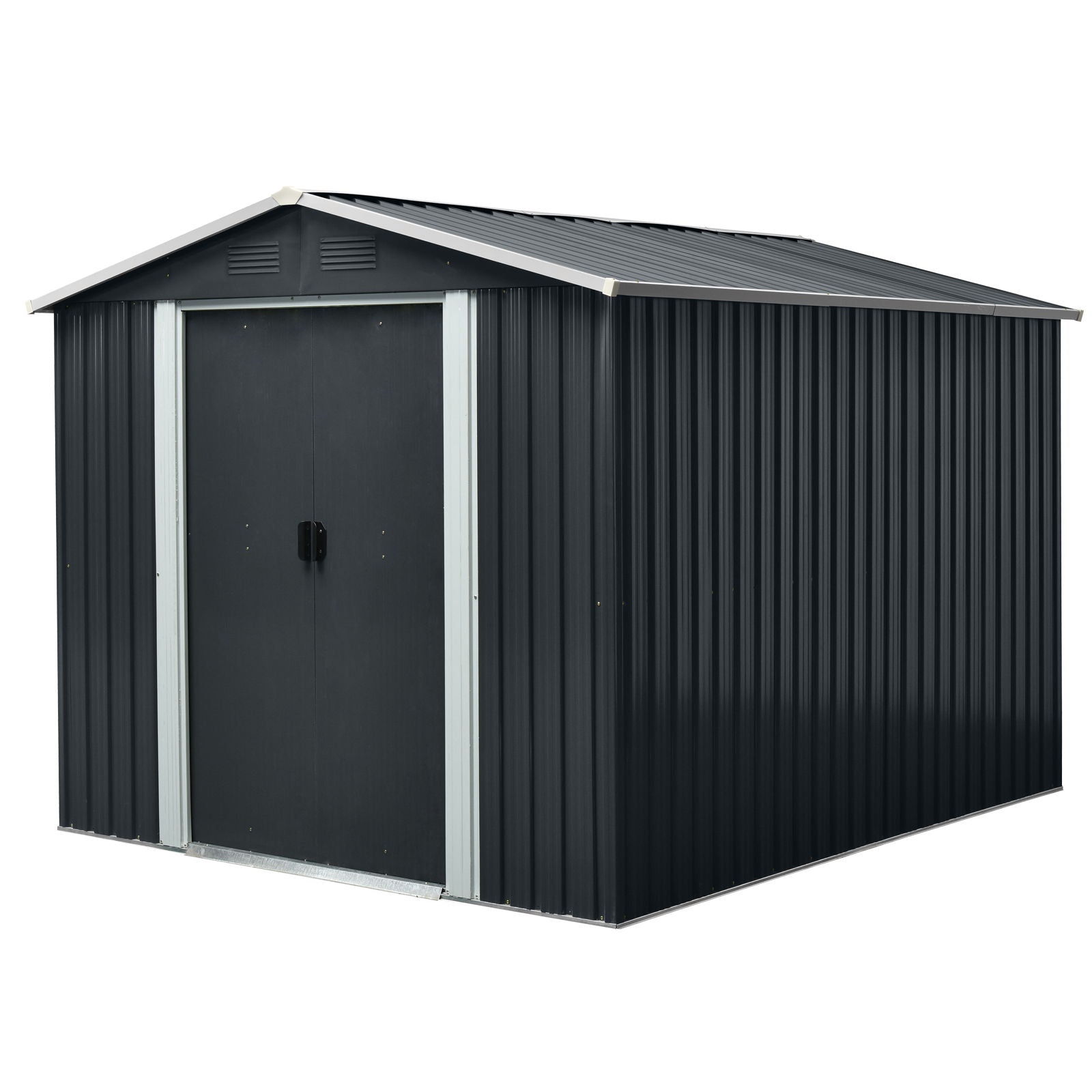 Outdoor Metal Storage Shed With Floor Base by HouseOfZazla