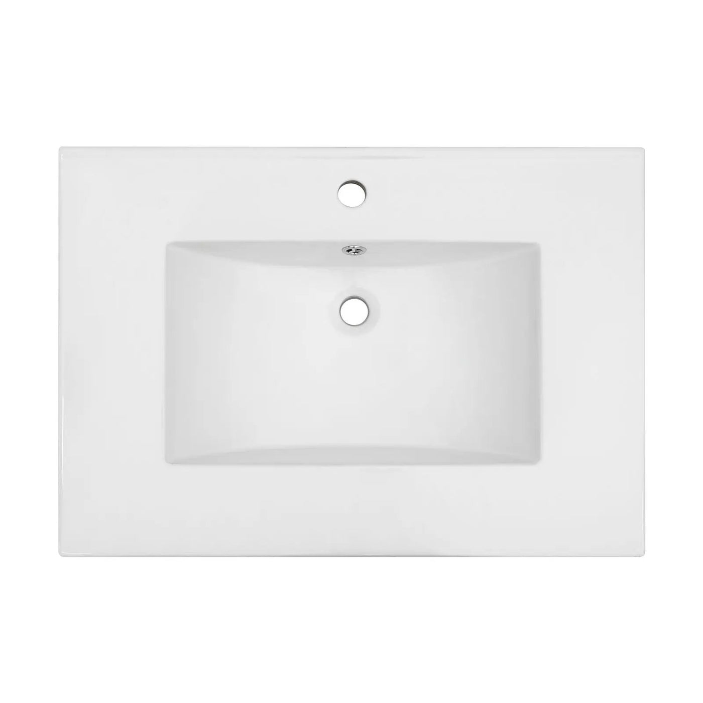 Premium Rectangular Vanity Top With Single Faucet Hole And Overflow by HouseOfZazla