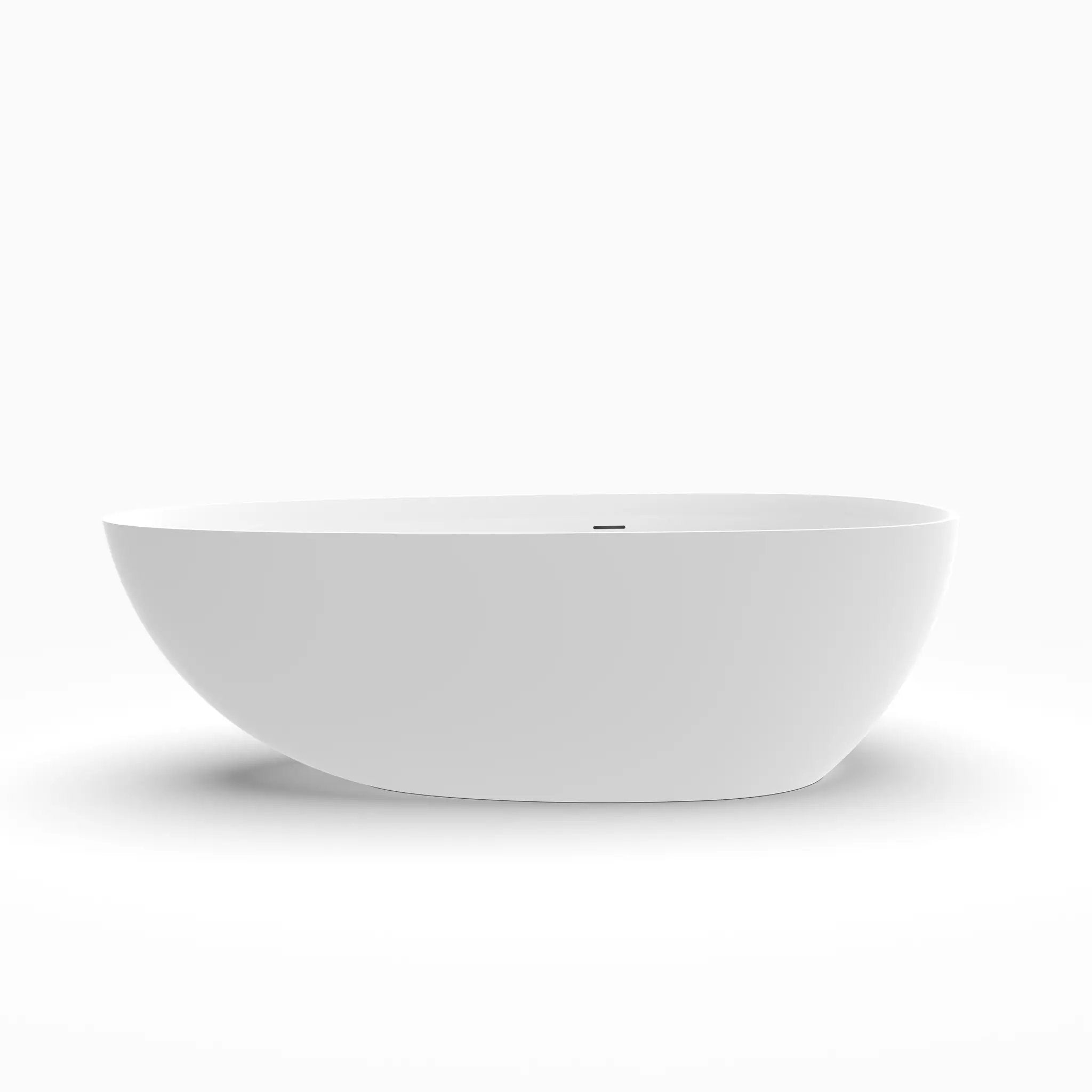 71 Inch Artificial Stone Freestanding Bathroom Bathtub by HouseOfZazla