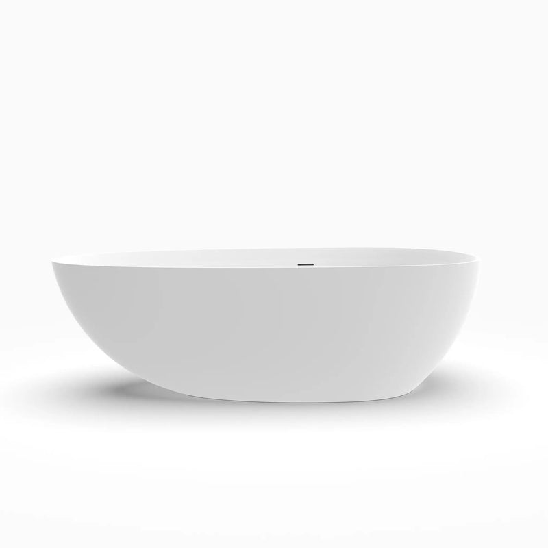 71 Inch Artificial Stone Freestanding Bathroom Bathtub by HouseOfZazla