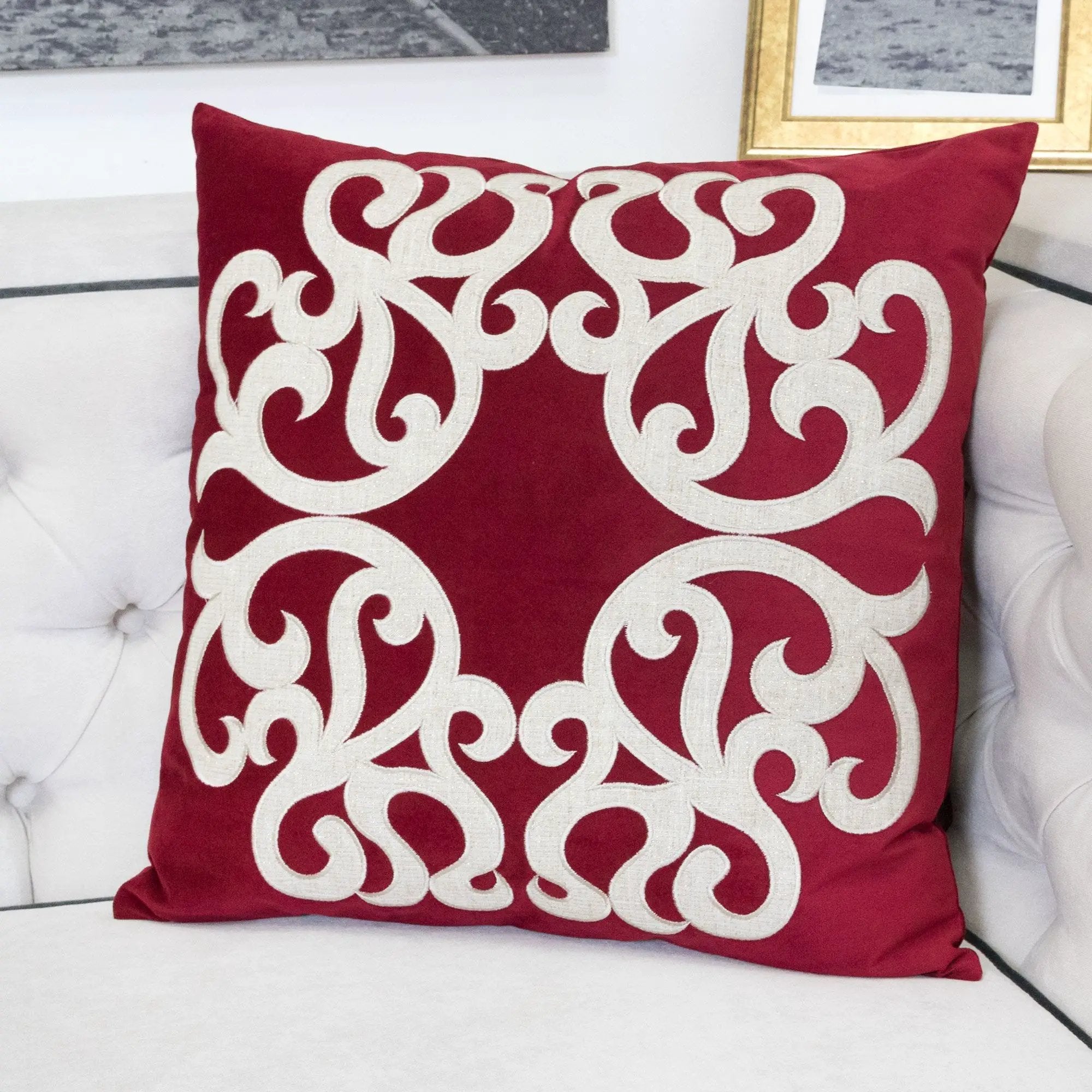 Dora - Pillow Cover With Matching Back by Unique Piece Furniture