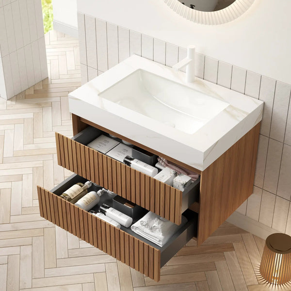Tilley 30" Bathroom Vanity & Sink with 2 Drawers, photo 2 of 5