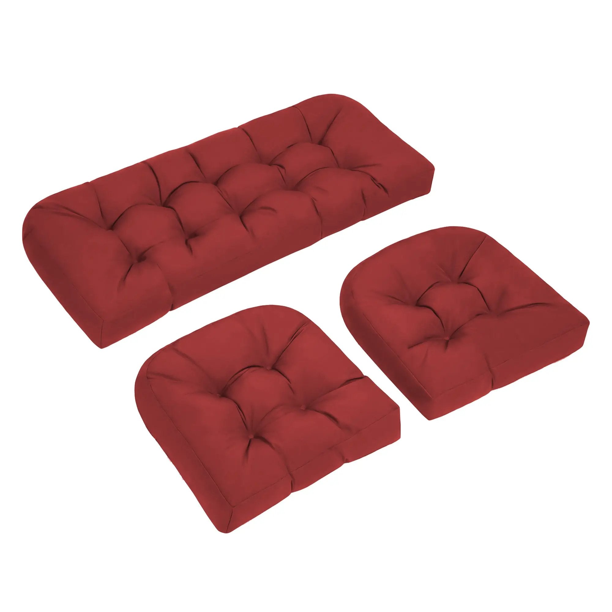 Wicker Chair Cushions Set of 3 by HouseOfZazla