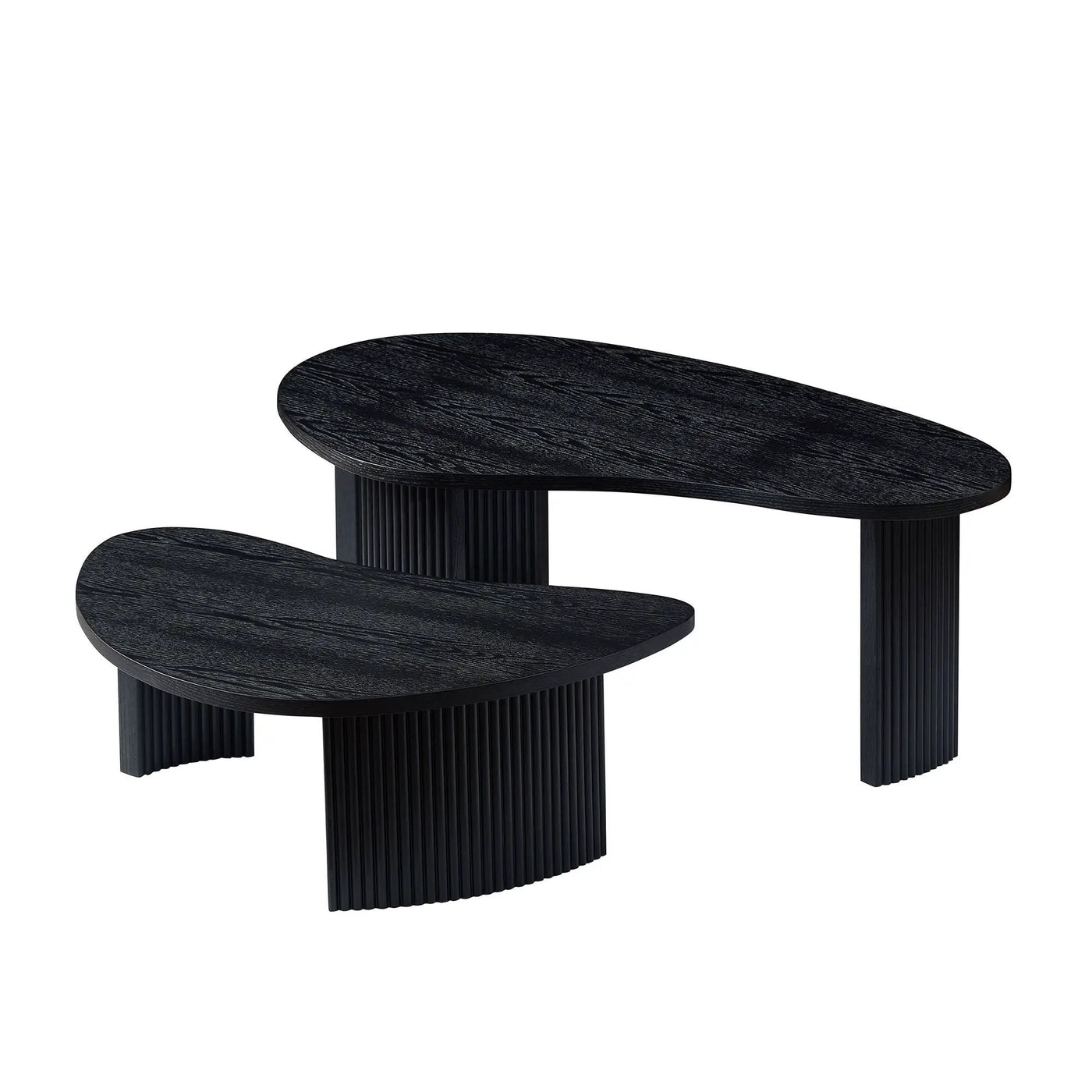 2-Piece Modern Irregular Shape Coffee Table Set by HouseOfZazla