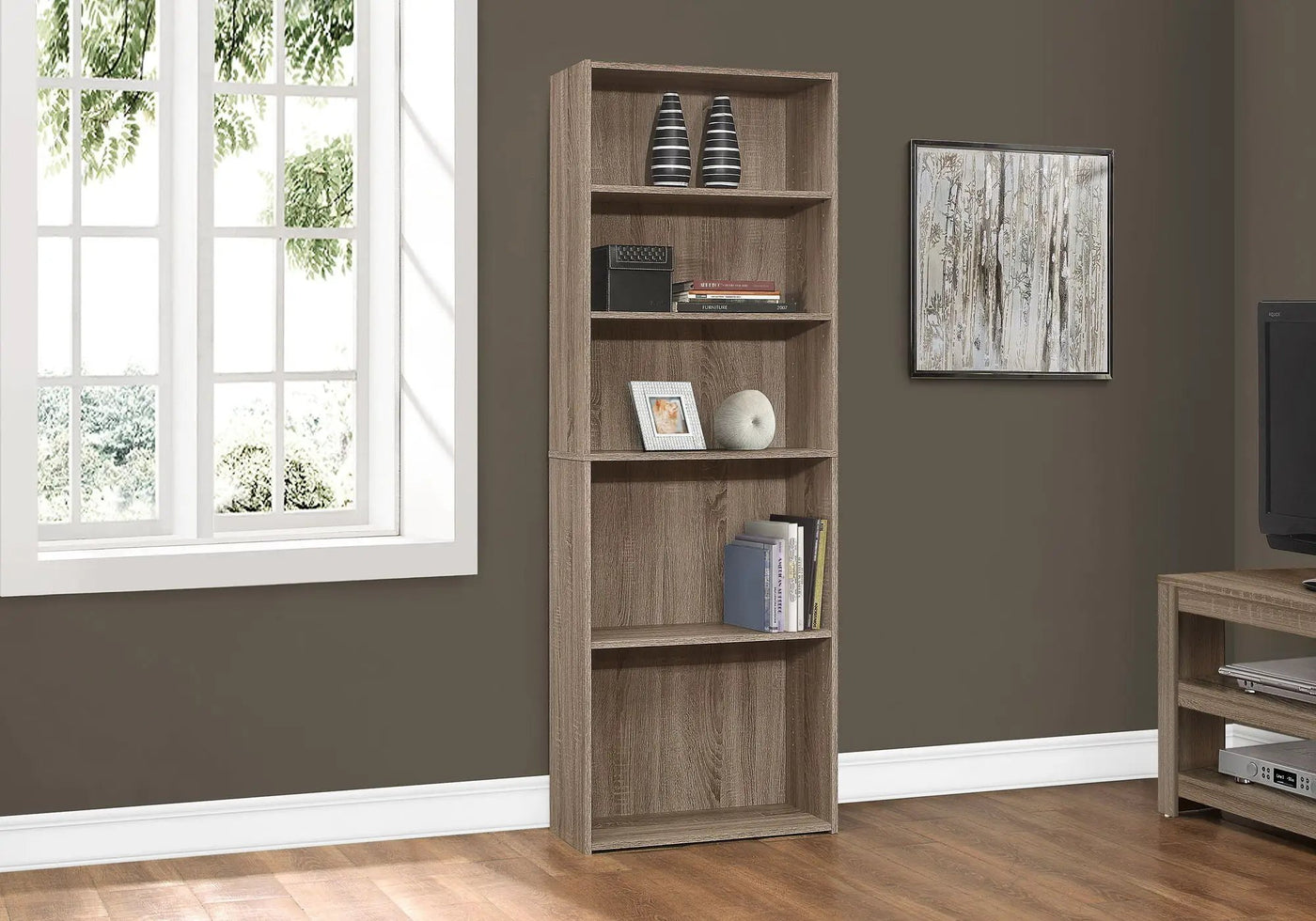 6-Tier Transitional Bookshelf for Office by HouseOfZazla