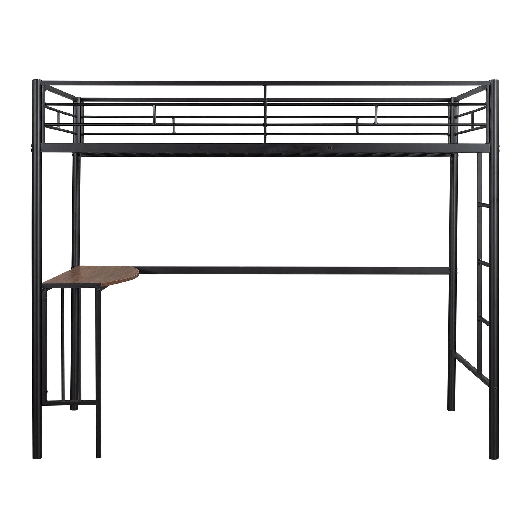 Bunk Bed With Desk, Ladder And Quality Slats For Bedroom