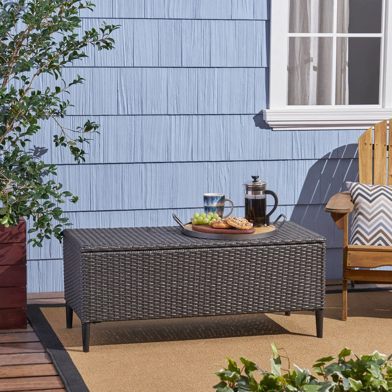 Rupert Storage Unit Resin Wicker Outdoor by HouseOfZazla