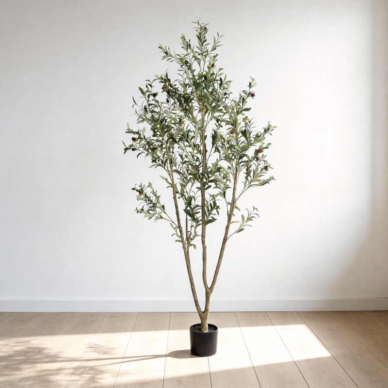 6' Artificial Olive Tree with Realistic Detailing - Fabric & Plastic, photo 2 of 8