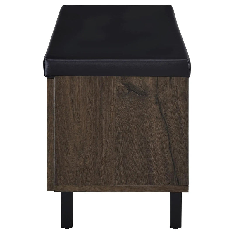 Clackamas - 2 Door Storage Bench With Padded Seat