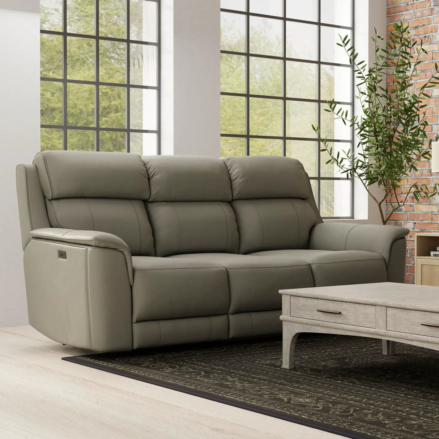 Oslo - Dual Power Reclining Sofa by HouseOfZazla