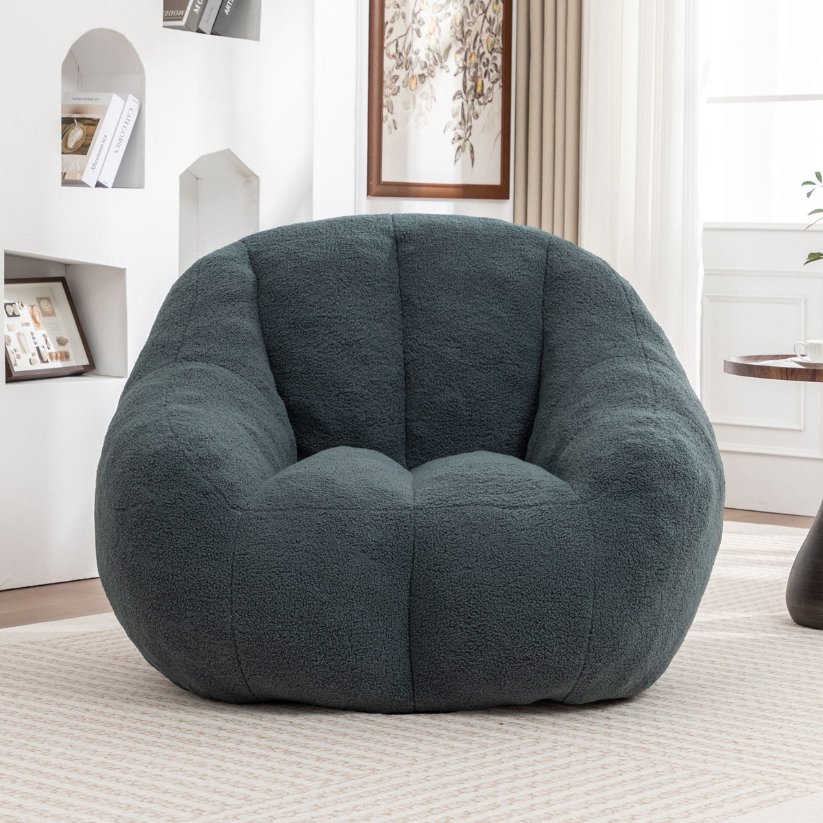 Comfy Bean Bag Chair with Memory Foam Filler - Tufted Soft, photo 10 of 25