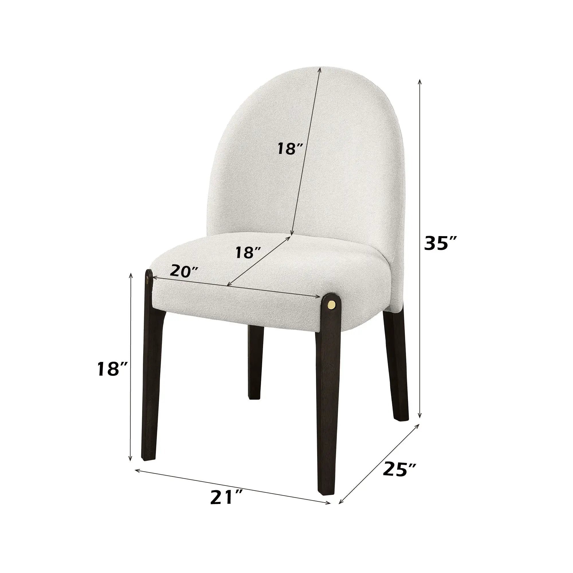 Clayten - Side Chair (Set of 2) - Beige by HouseOfZazla