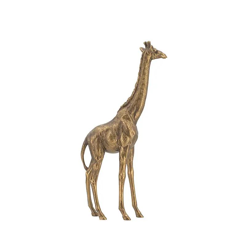 5.9x2.2x11.2" Giraffe Statuette, Animal Statue Décor by HouseOfZazla
