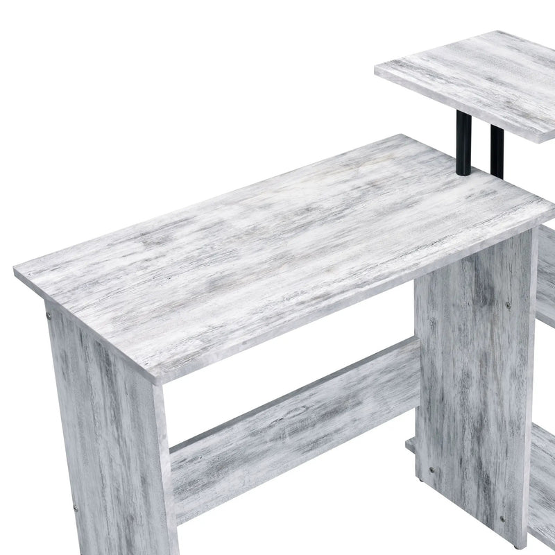 Levi Antique L-Shaped Writing Desk by HouseOfZazla