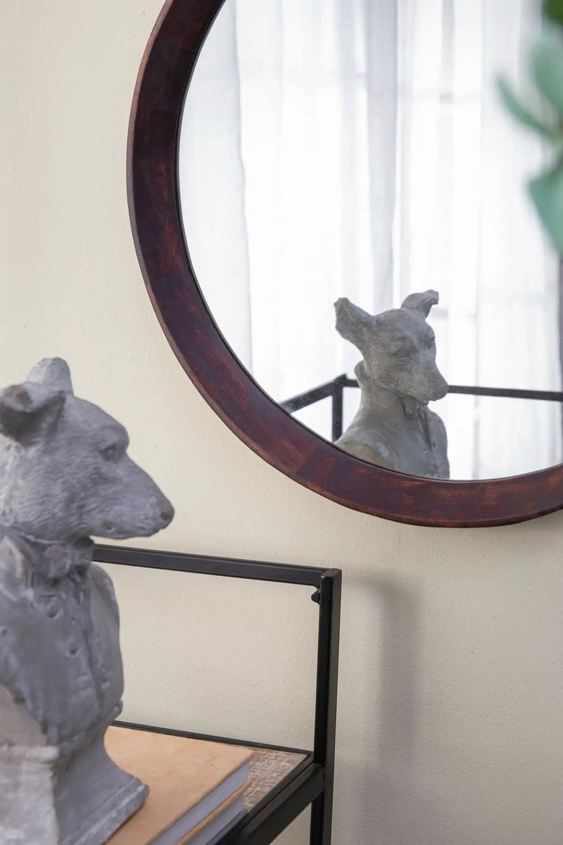 Transitional Decor Style Wall Mirror Decor With Frame For Bathroom by HouseOfZazla