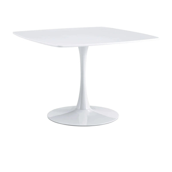 Table Mid-Century Dining Table For 4-6 People With Round Table Top, Pedestal Dining Table, End Table Leisure Coffee Table