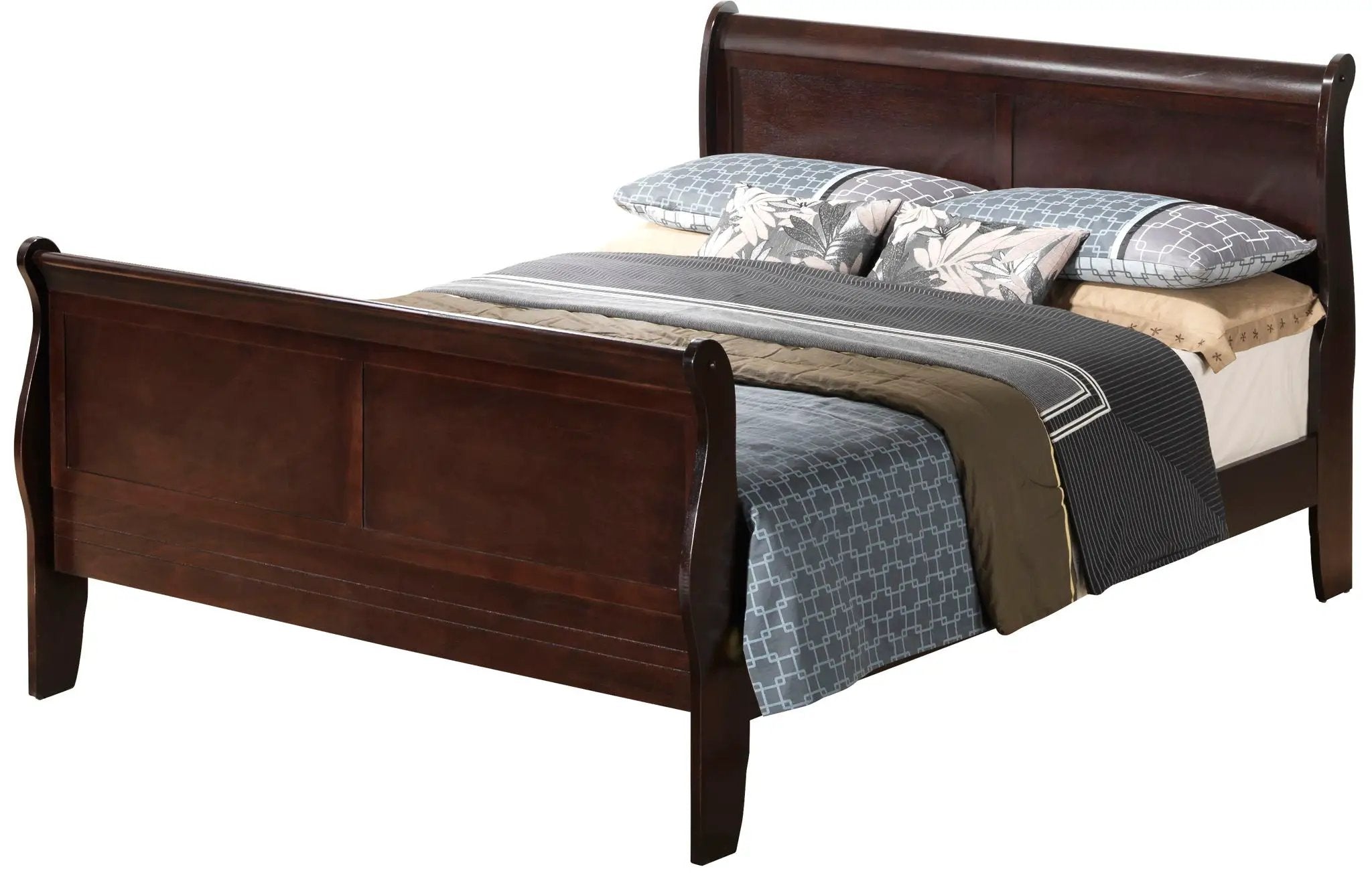 Louis Phillipe - Panel Sleigh Bed by Unique Piece Furniture