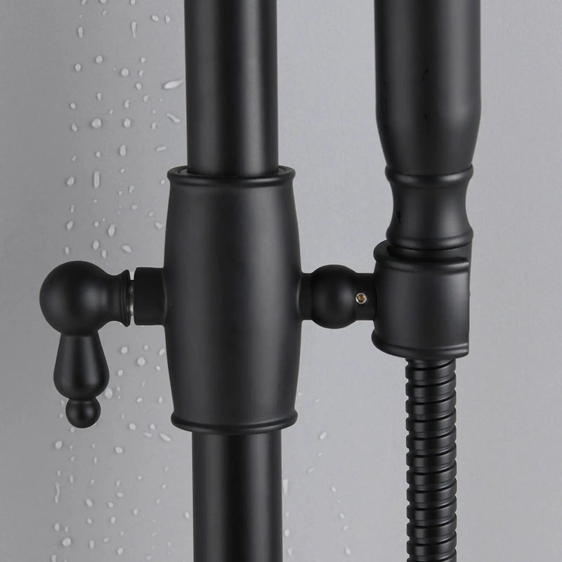 8-Inch Complete Rain Shower Combo System, Matte Black by HouseOfZazla