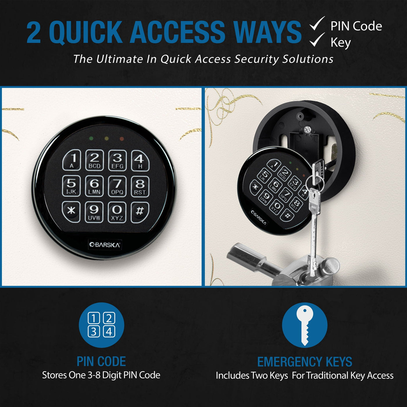 Keypad Fireproof Protection Jewelry Safe by HouseOfZazla