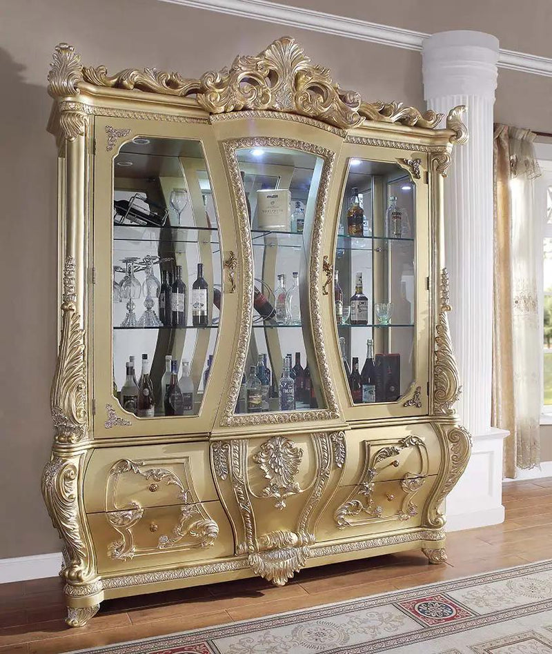 Cabriole - Curio - Gold by Unique Piece Furniture