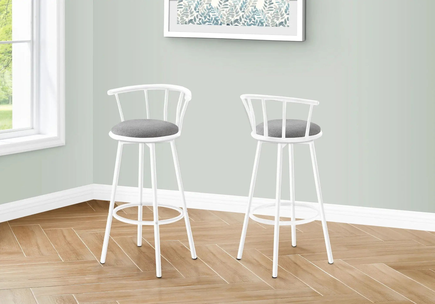 Swivel Stool Bar Height, Stylish Design Contemporary & Modern (Set of 2) by HouseOfZazla