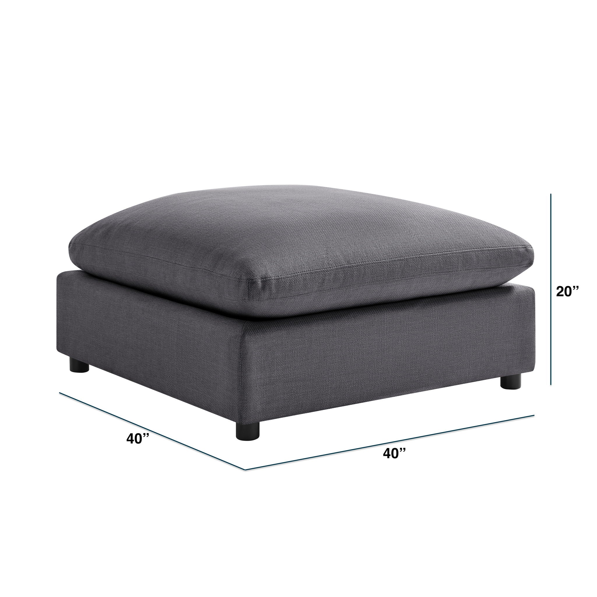Cassandra - Ottoman With Removable Covers by HouseOfZazla