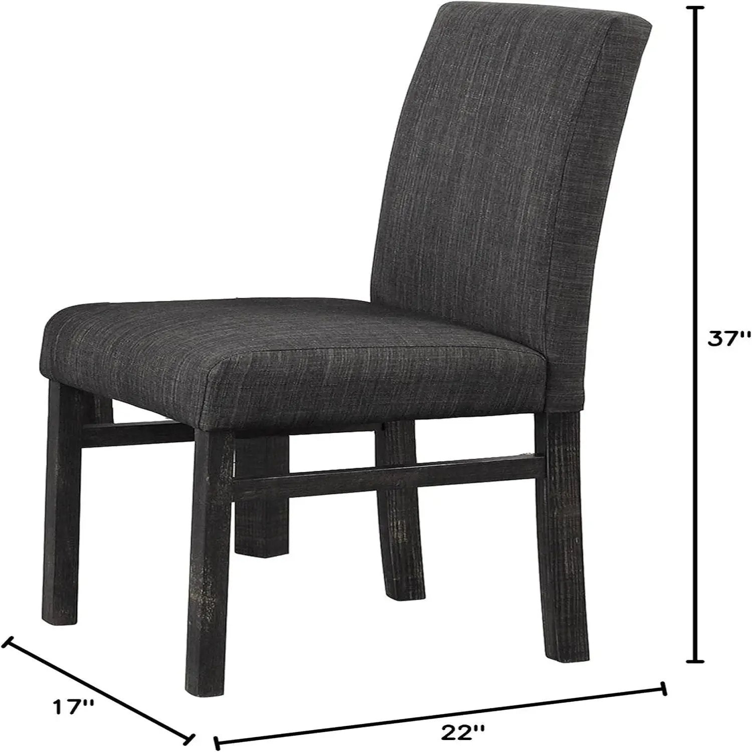 Transitional Upholstered Dining Chair For Kitchen (Set of 2) by HouseOfZazla