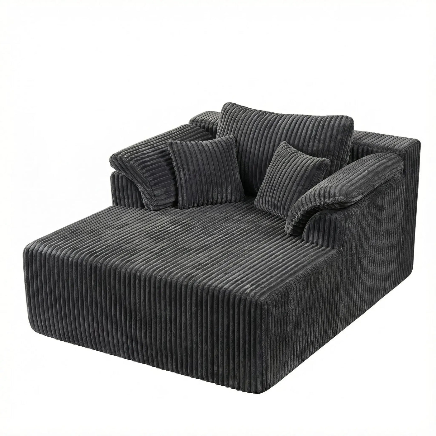 Chaise Lounge Chair, Deep Seat Sleeper Couch For Living Room by HouseOfZazla