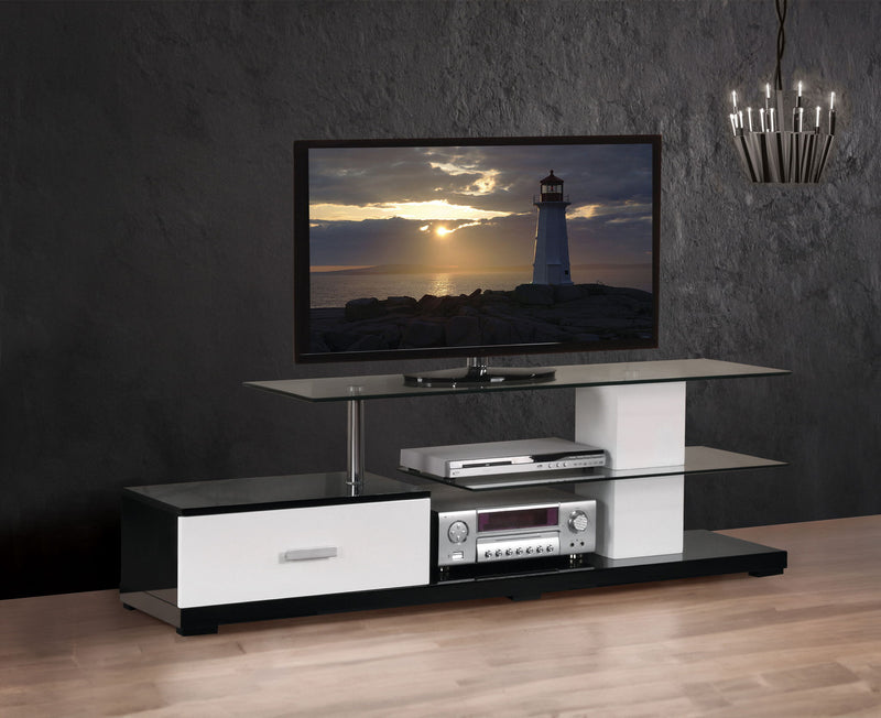 Ivana TV Stand - White / Black, photo 2 of 4