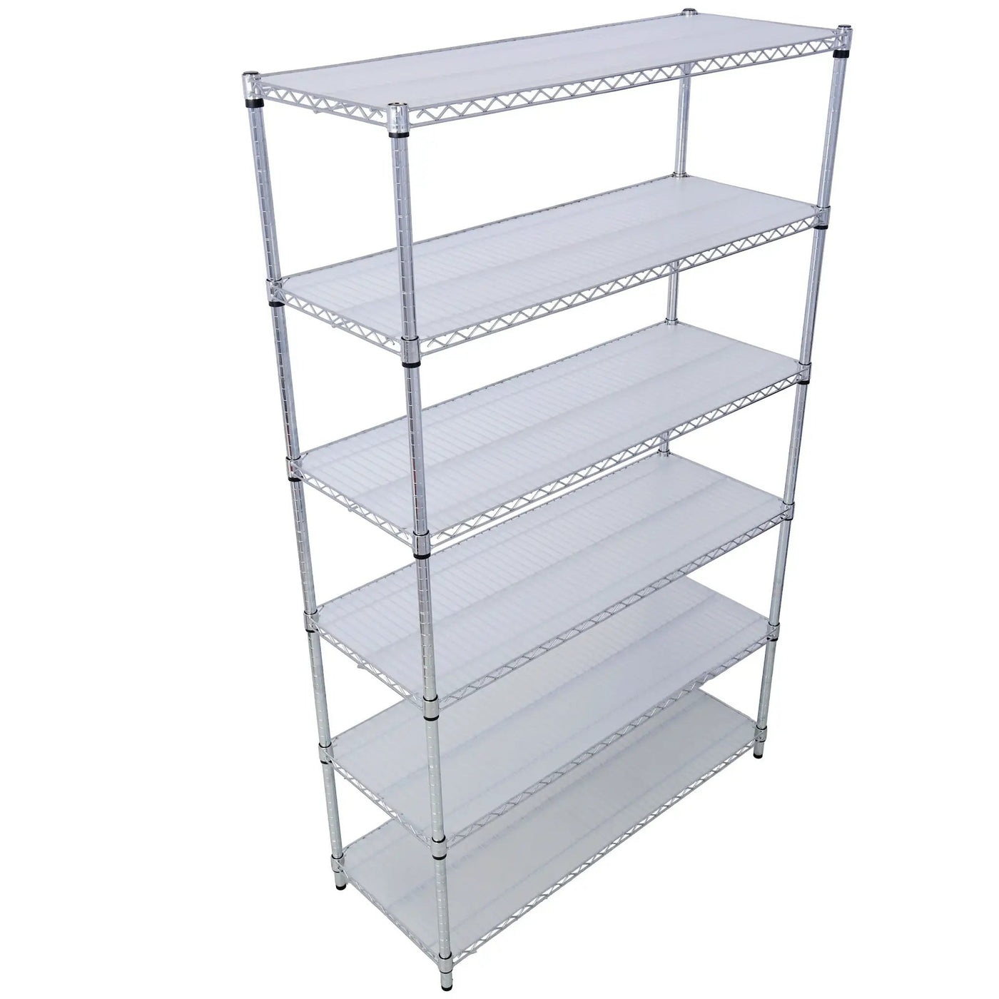 6 Tier 6000Lbs Capacity Nsf Metal Shelf Wire Shelving Unit, Heavy Duty Adjustable Storage Rack With Wheels & Shelf Liners For Commercial Grade Utility Steel Storage Rack by HouseOfZazla