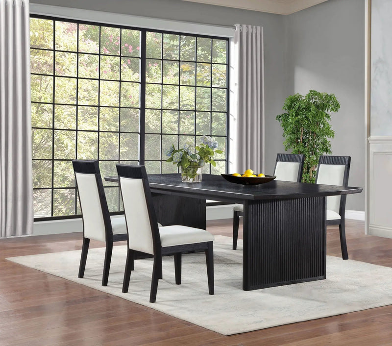 Brookmead 5-piece Extension Leaf Dining Table Set Black by Unique Piece Furniture