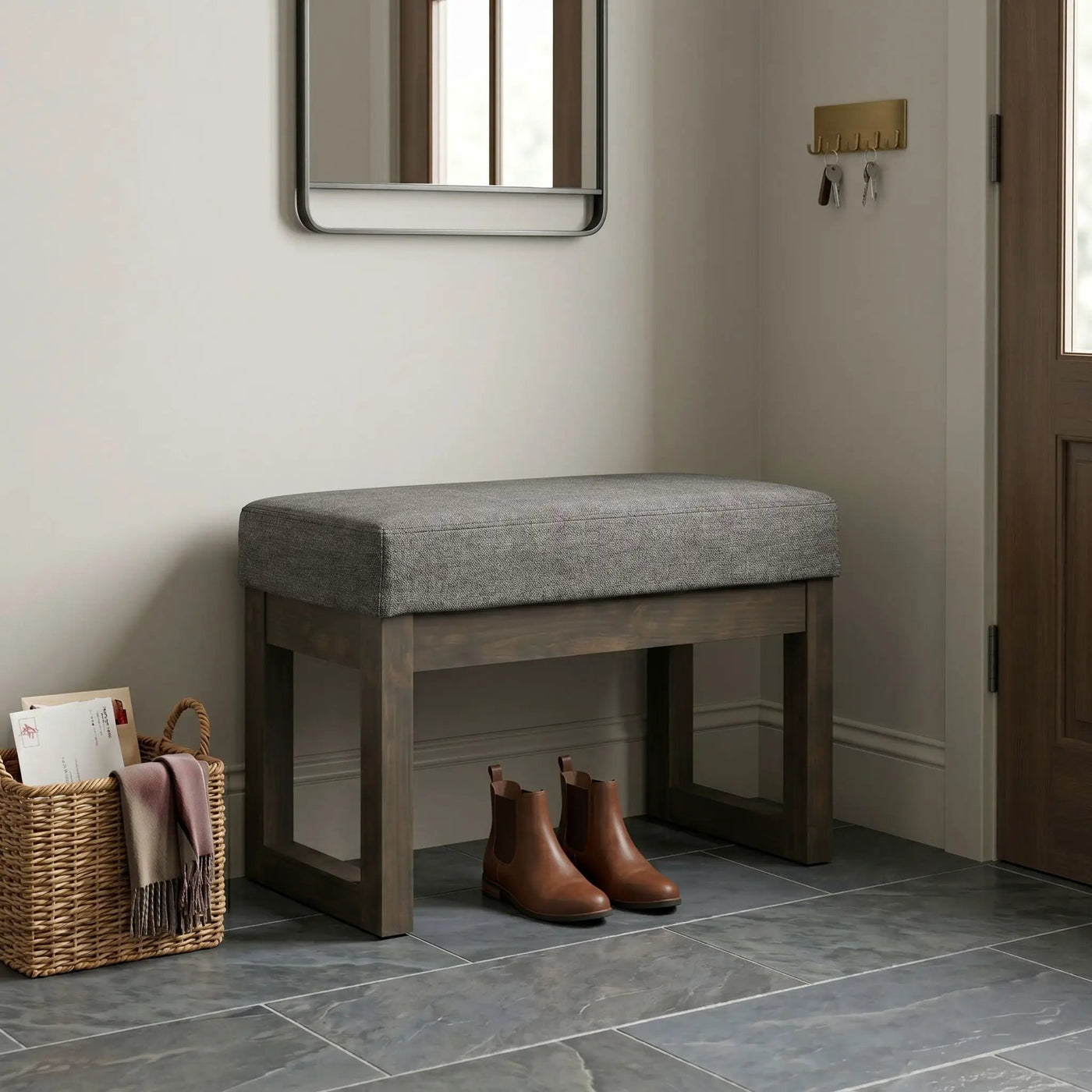 Milltown - Upholstered Ottoman Bench by HouseOfZazla