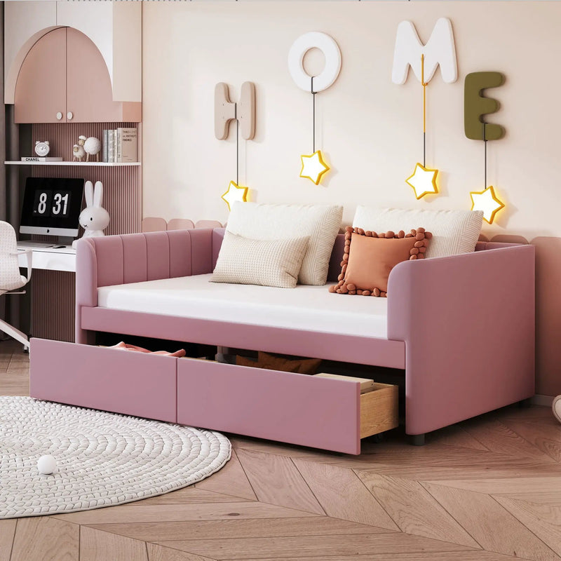 Upholstered Daybed With Ergonomic Design Backrest by Unique Piece Furniture
