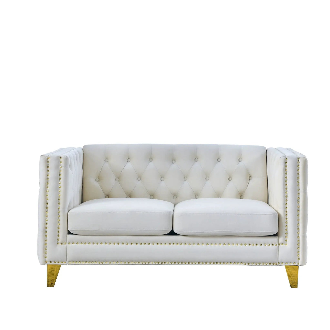 Upholstered Couch Sofa With Button Tufting For Living Room by HouseOfZazla