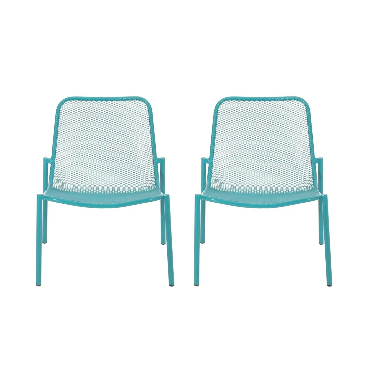 Outdoor Iron Chair With Mesh Design by HouseOfZazla