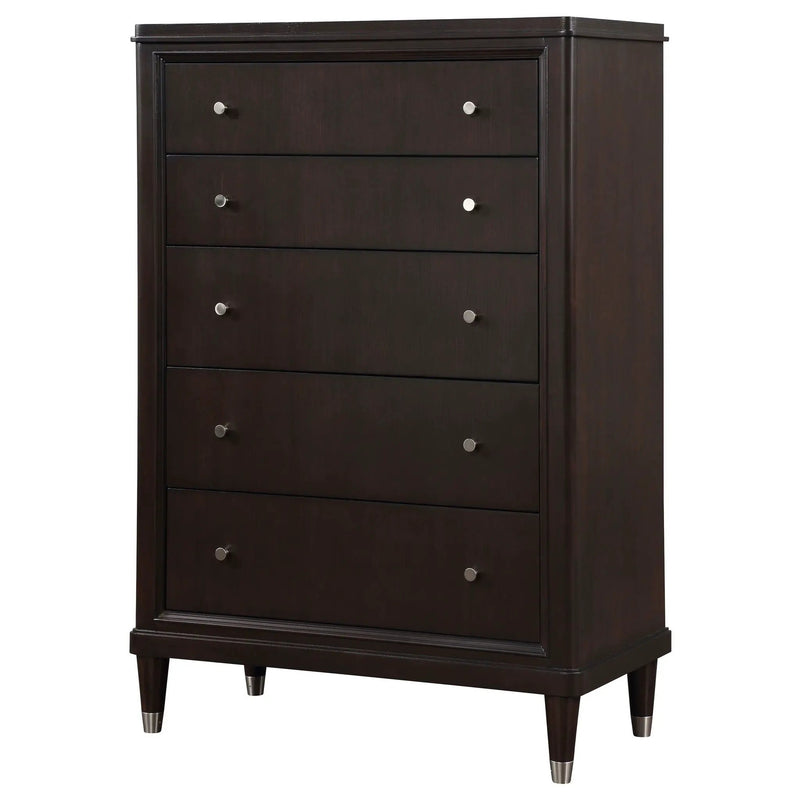 Emberlyn 5-drawer Bedroom Chest Brown by Unique Piece Furniture