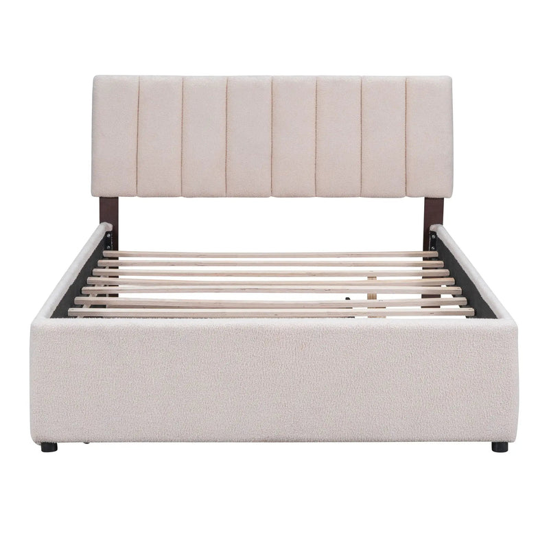 Upholstered Platform Bed With Trundle by HouseOfZazla