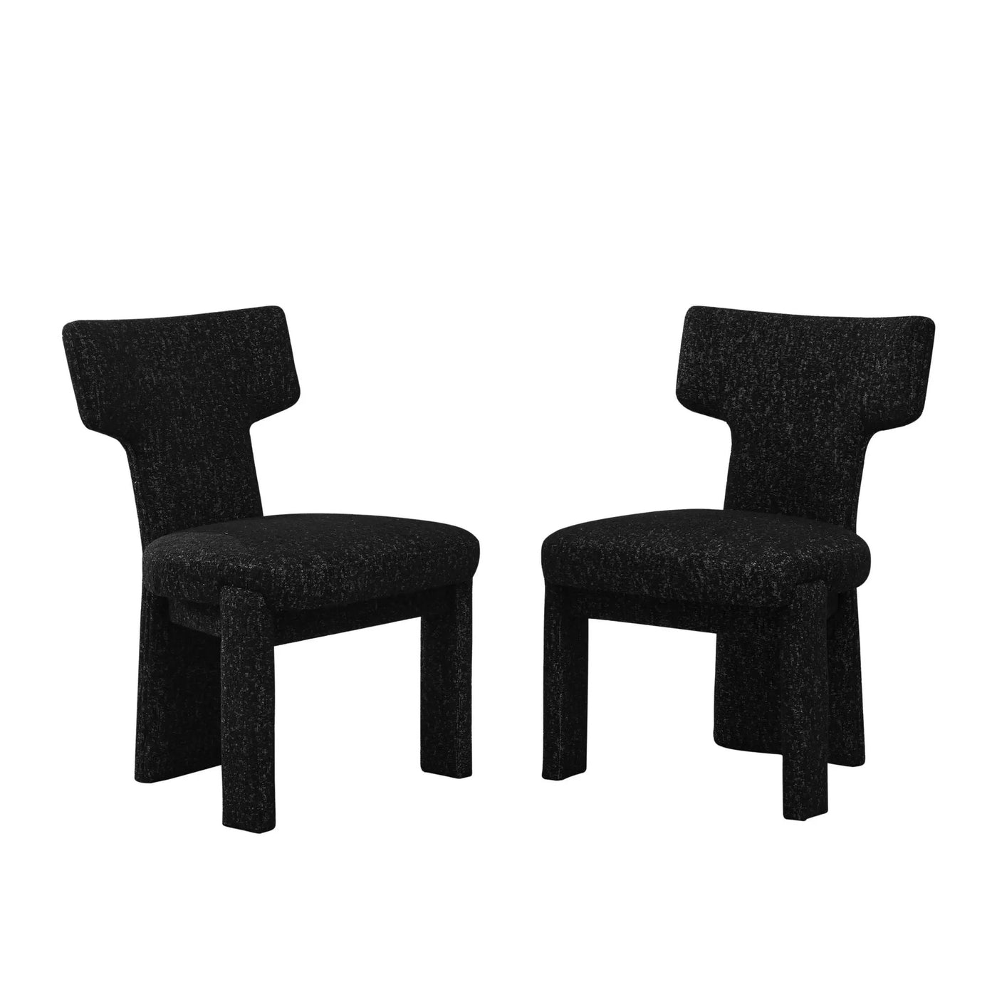Armless Curved Back Accent Chairs by HouseOfZazla