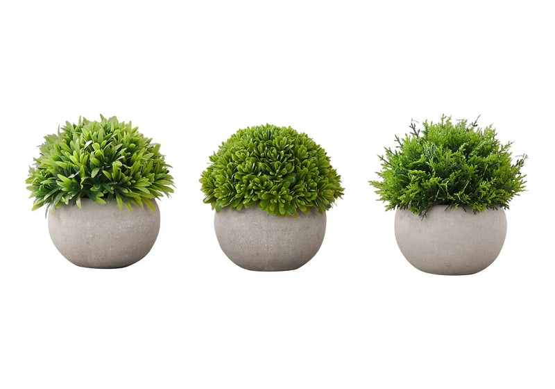 5" Tall Artificial Plant Grass - Set of 3 by HouseOfZazla